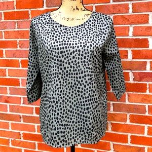Catwalk Junkie Leopard Print Small 3/4 Sleeve Top